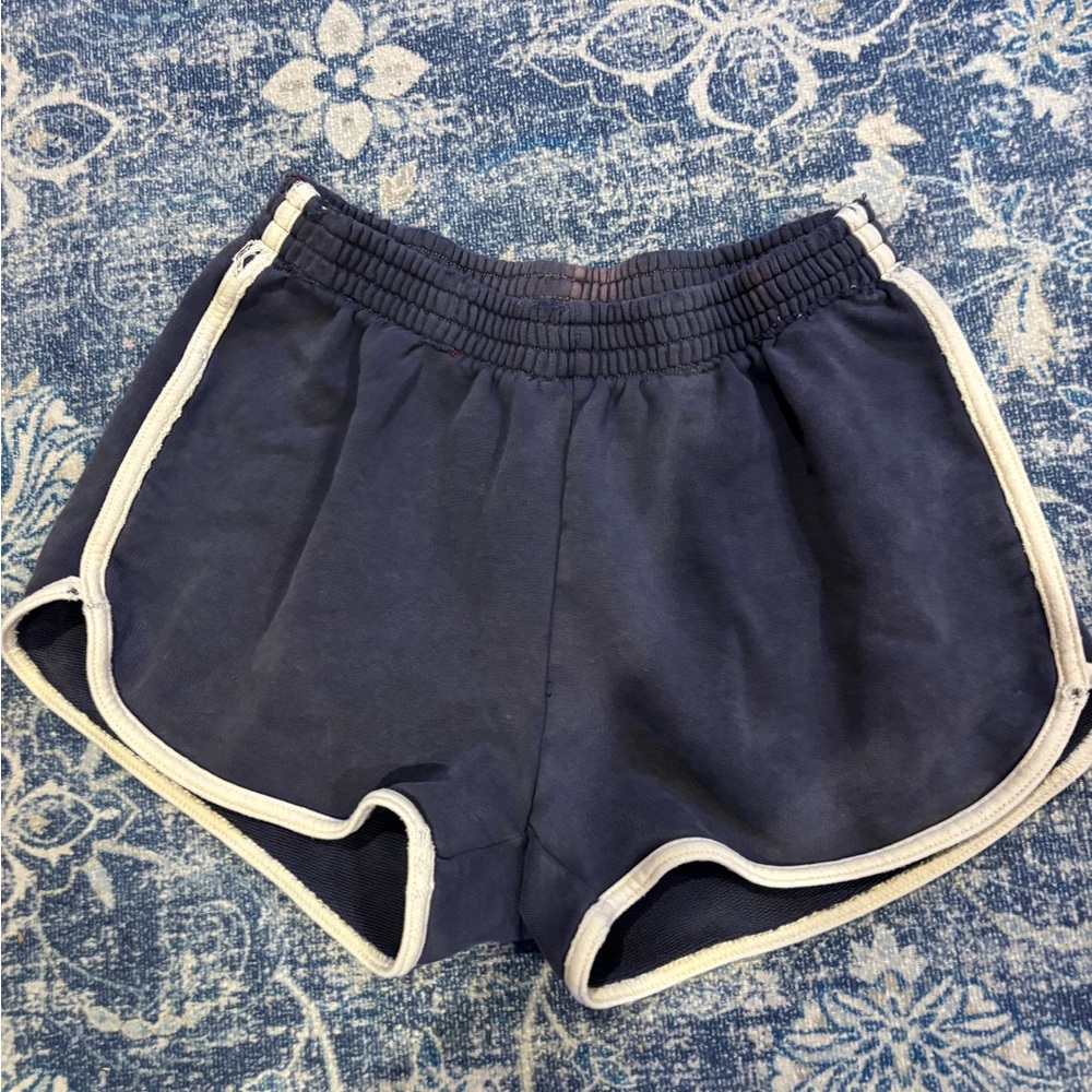 Aerie Navy Shorts with White Edging